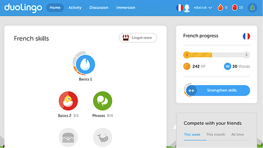 Duolingo Dashboard