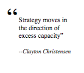 Clayton Christensen on strategy.